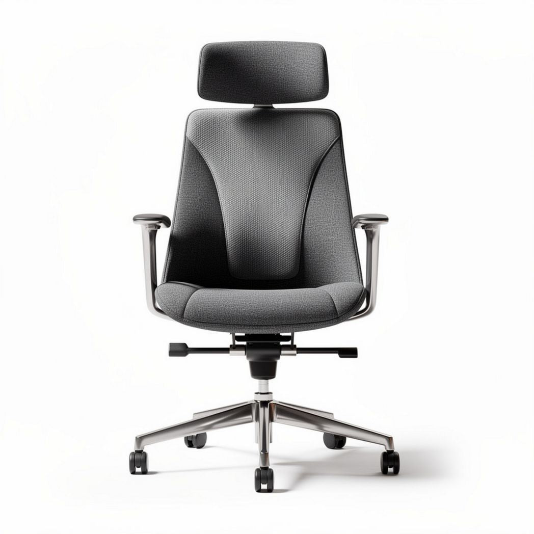 Ergonomic office chair with adjustable headrest and breathable mesh fabric 45 x 60 x 115cm