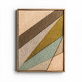 Geometric wall art decoration made of textured paper 45 x 30 x 2cm